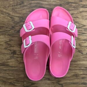 Birkenstock Arizona Pink EVA Slip-on Slide Barbie Core Sandals Size EU 39